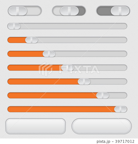 Slider bars and toggle switch buttons 39717012