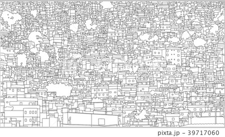 Illustration of poor residential neighbourhood 39717060