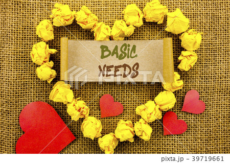 Handwriting Announcement text showing Basic Needs Handwriting Announcement text showing Basic Needs 39719661