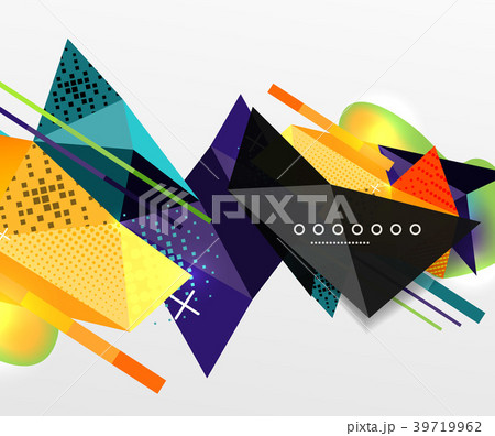 Abstract geometric background, polygonal triangle 39719962