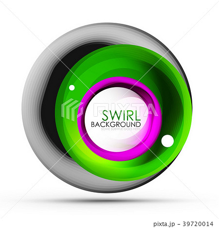 Spiral swirl flowing lines 3d vector abstract Spiral swirl flowing lines 3d vector abstract 39720014