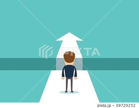 Business challenge concept with businessman 39720252