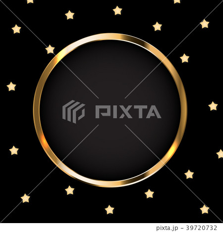 Abstract Card with Golden Frame Vector 39720732