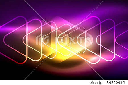 Glowing vector triangle geometric shapes in dark Glowing vector triangle geometric shapes in dark 39720916