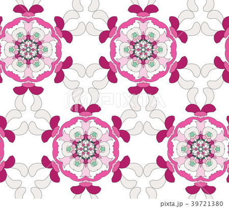 Vector seamless pattern with mandala shape. 39721380