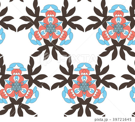 Vector seamless pattern with mandala shape. 39721645