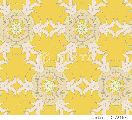 Vector seamless pattern with mandala shape. 39721670