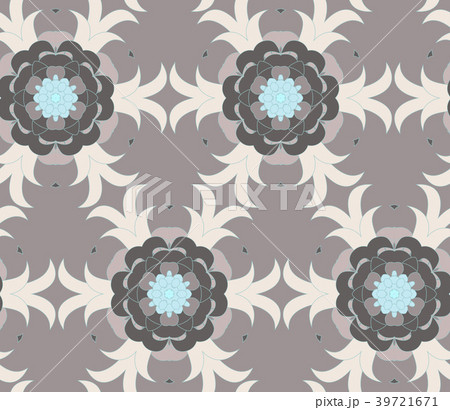 Vector seamless pattern with mandala shape. 39721671