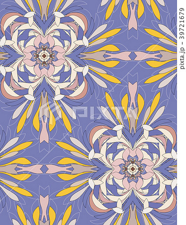Vector seamless pattern with mandala shape. Vector seamless pattern with mandala shape. 39721679