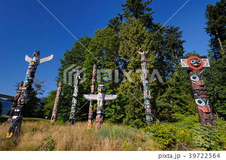 スタンレーパークのトーテムポール スタンレーパークのトーテムポール 39722564