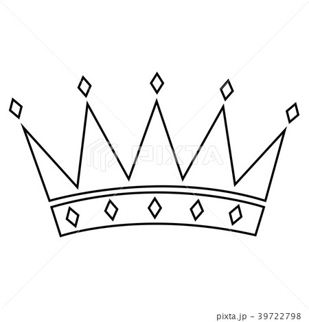 Abstract elegant crown 39722798