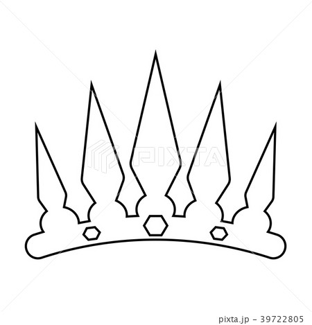 Abstract elegant crown 39722805