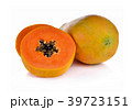 Papaya slice on white background 39723151