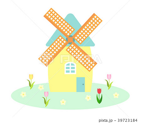 Windmill Stock Illustration