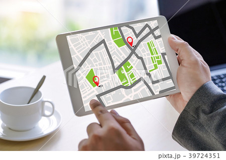 GPS Map to Route Destination network connection GPS Map to Route Destination network connection 39724351