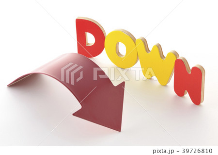 DOWN 下がる 39726810