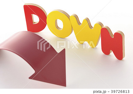 DOWN 下がる 39726813