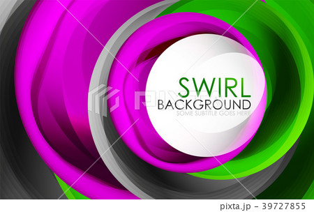 Spiral swirl flowing lines 3d vector abstract Spiral swirl flowing lines 3d vector abstract 39727855