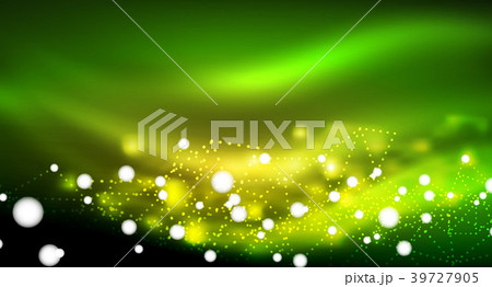 Shiny stars, neon glowing digital connected light 39727905