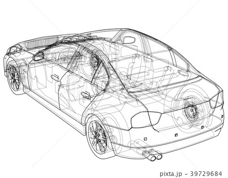 Concept car. Vector 39729684