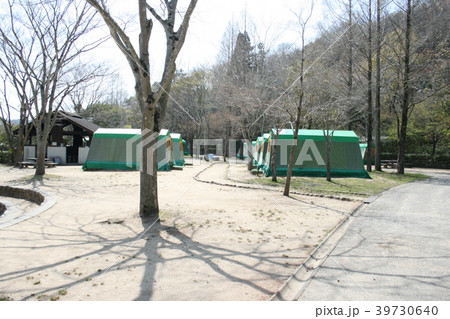 神戸市 しあわせの村 キャンプ場の写真素材