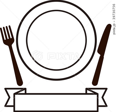 皿とナイフ フォークのイラスト素材 39730756 Pixta