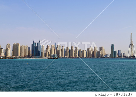 Dubai, UAE. Dubai Marina is a famous fashionable 39731237
