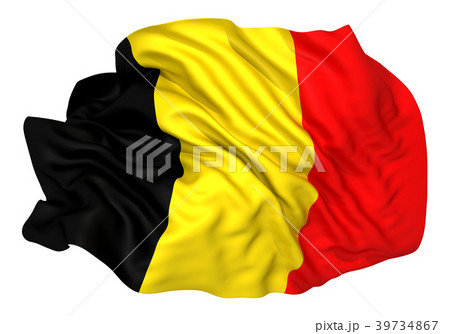 ベルギー国旗のイラスト素材