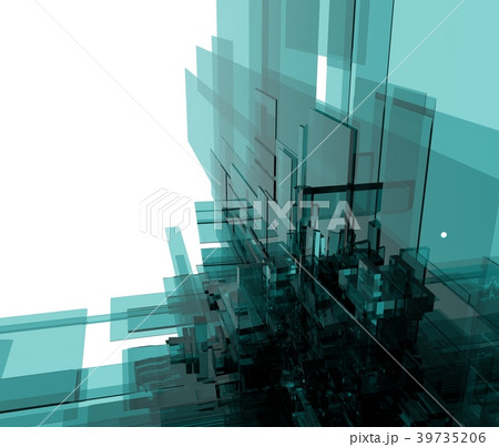 ガラスの構造物の背景素材 39735206