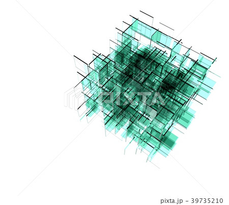 ガラスの構造物の背景素材 39735210