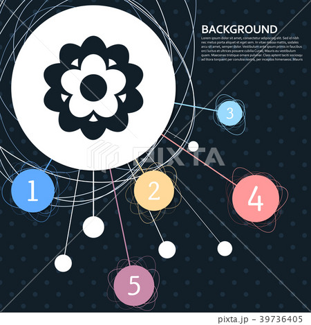 flower icon with the background to the point and w 39736405