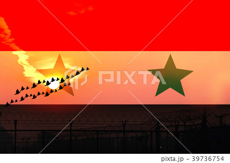 National Syria flag, Arab Republic of Syria flag National Syria flag, Arab Republic of Syria flag 39736754