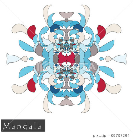 Floral symmetrical geometrical vector symbol. Floral symmetrical geometrical vector symbol. 39737294