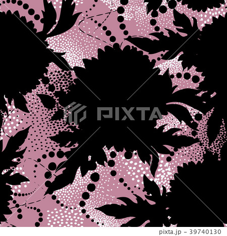 Floral tile pattern Ornamental flower background 39740130