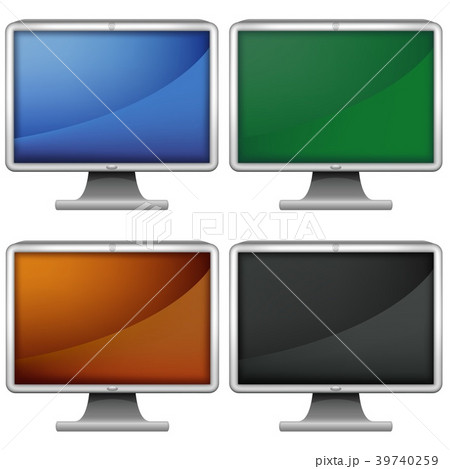 LCD Monitors with Different Screen Colors 39740259