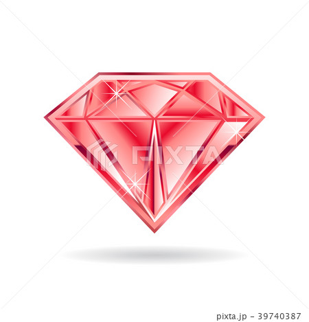 Ruby Gem on White background. Vector graphicのイラスト素材 [39740387] - PIXTA