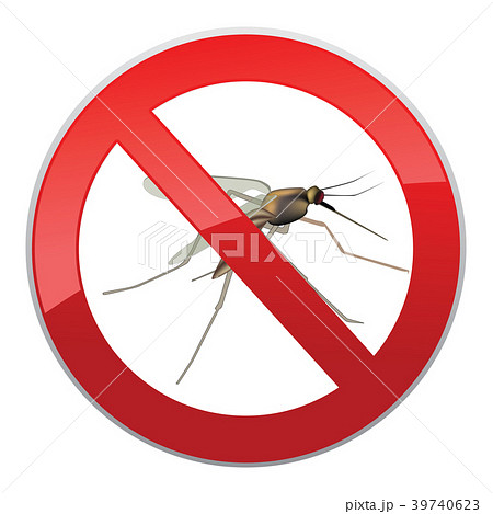 Stop mosquito Ban symbol No Mosquito insect Sign Stop mosquito Ban symbol No Mosquito insect Sign 39740623