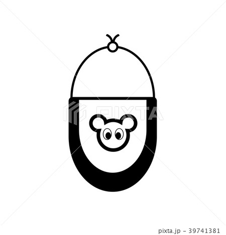 Baby bib icon 39741381