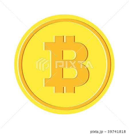 Bitcon Golden Coinのイラスト素材