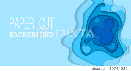 Papercut many layers of paper 3d color background! Papercut many layers of paper 3d color background! 39744082