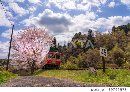 いすみ鉄道 久我原駅の写真素材