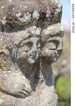 安曇野　水色の時道祖神 39748898