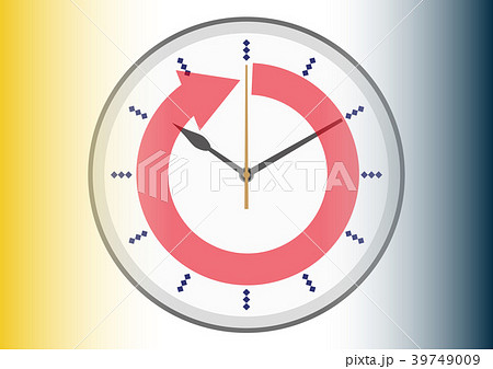 時計　時の流れ 39749009