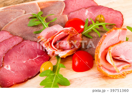 Sausages and ham assortment Sausages and ham assortment 39751360