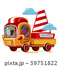 Truck for transportation faulty cars. Police car 39751822