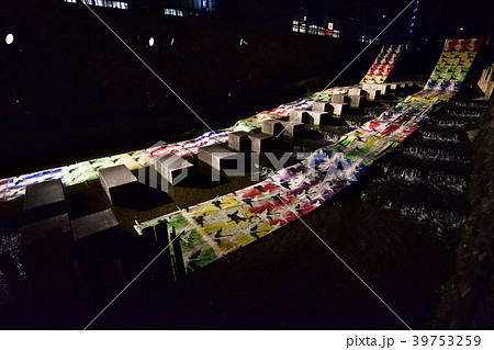 京の七夕　光の友禅流し 39753259