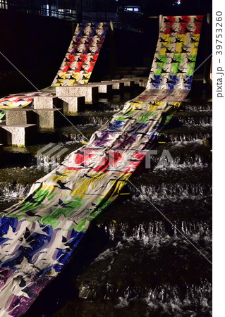 京の七夕　光の友禅流し 39753260