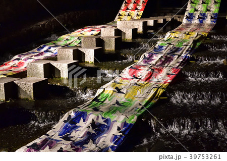 京の七夕　光の友禅流し 39753261