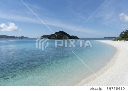 美しい海  沖縄 慶良間諸島 座間味島 古座間味ビーチ 美しい海  沖縄 慶良間諸島 座間味島 古座間味ビーチ 39756410