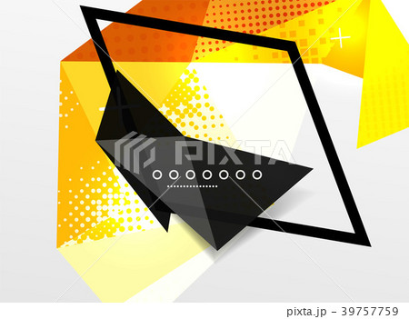Vector color geometric abstract composition Vector color geometric abstract composition 39757759